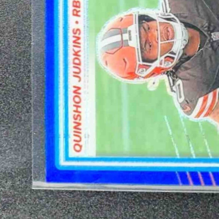 2025 Panini Donruss Optic Quinshon Judkins #252 Rated Rookie Blue Hyper Prizm