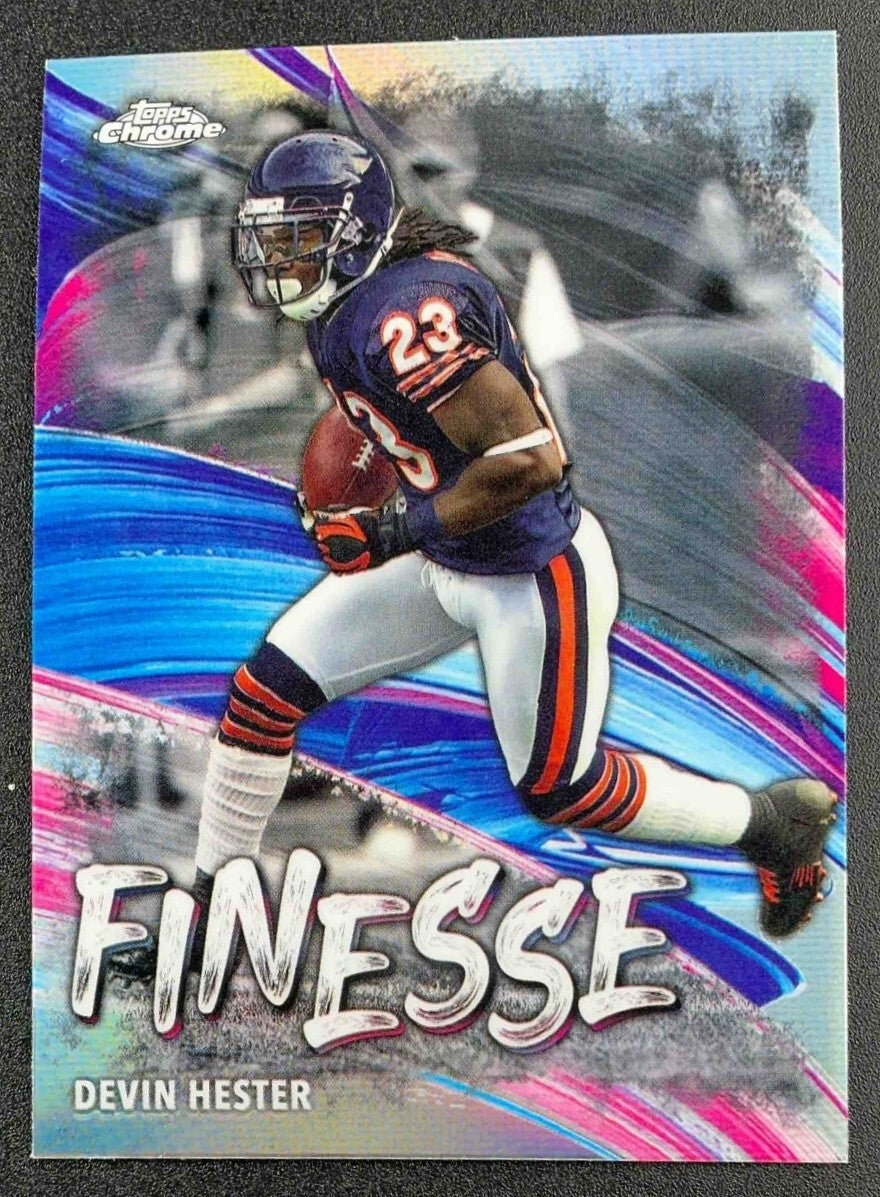 DEVIN HESTER 2024 TOPPS CHROME #F-20 FINESSE REFRACTOR BEARS