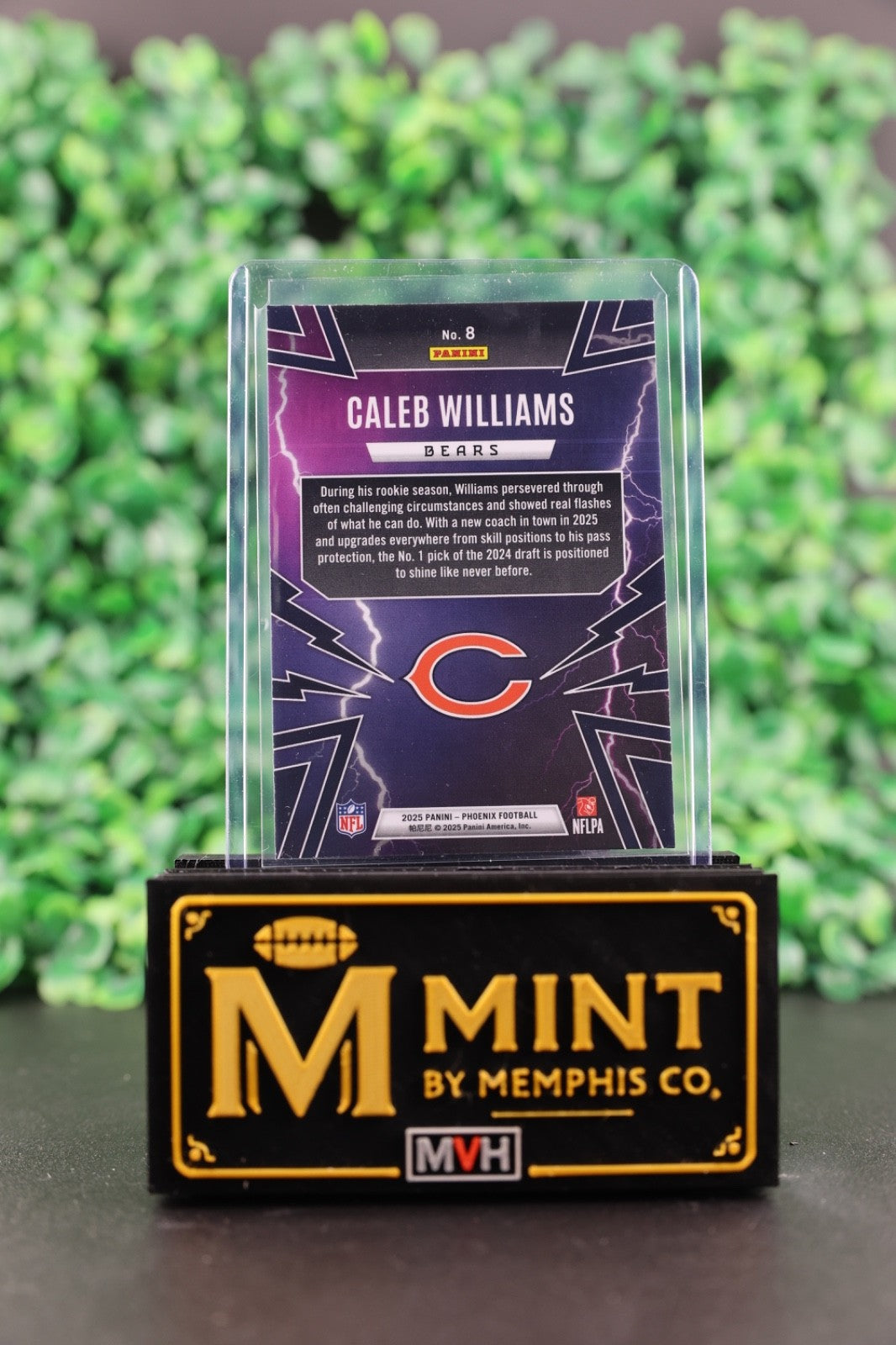 CALEB WILLIAMS 2025 PANINI PHOENIX THUNDERBIRDS #8 CHICAGO BEARS