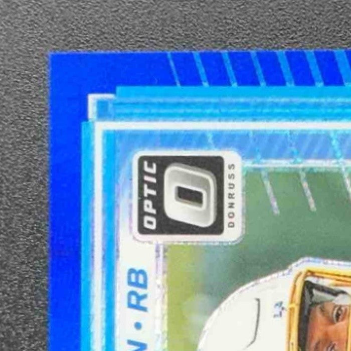 2025 Panini Donruss Optic Omarion Hampton #212 Rated Rookie Blue Hyper Prizm