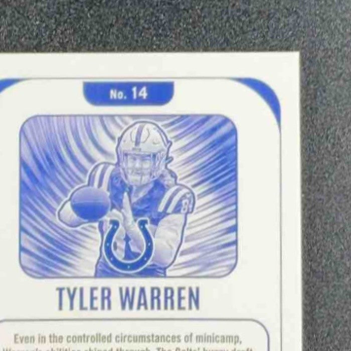 TYLER WARREN 2025 PANINI PHOENIX #14 CONTOURS RC COLTS