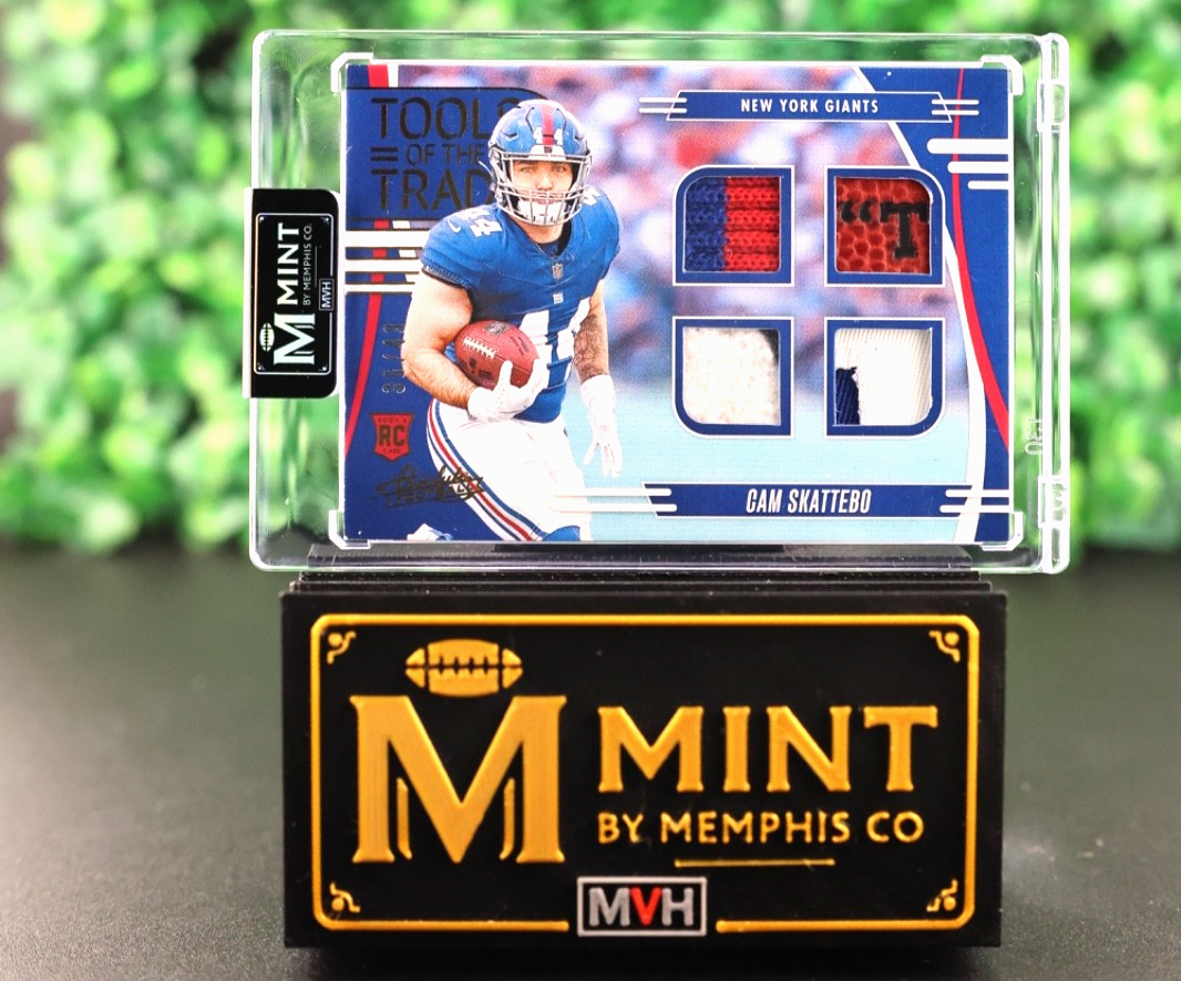 CAM SKATTEBO 2025 PANINI ABSOLUTE TOOLS OF THE TRADE QUAD PRIME PATCH RC /49 SSP