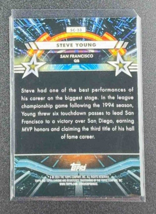 STEVE YOUNG 2024 TOPPS COSMIC CHROME #SC-23 STAR COMMAND 49ERS