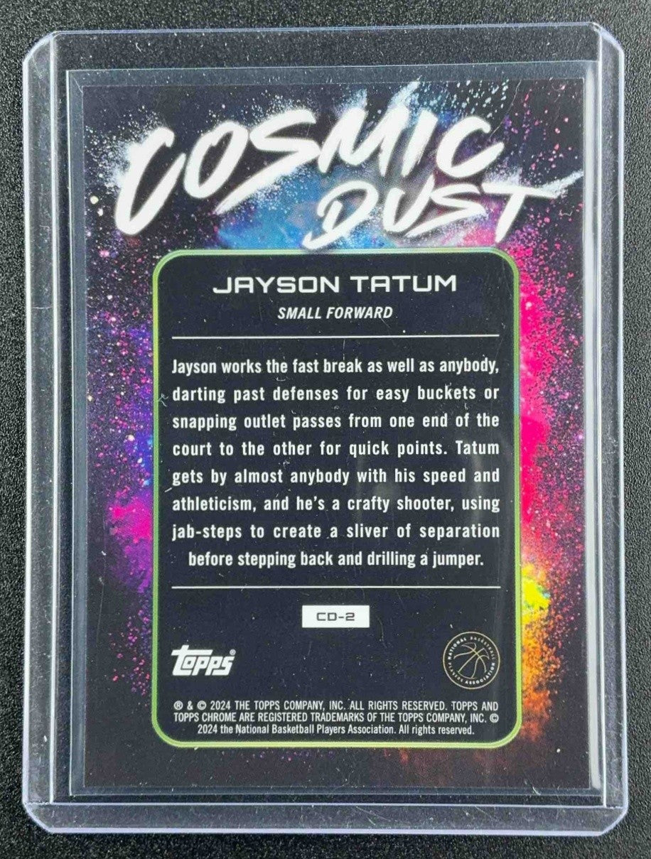 2023-24 Topps Cosmic Chrome Cosmic Dust Jayson Tatum #CD-2 CASE HIT SSP