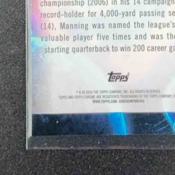 PEYTON MANNING 2024 TOPPS COSMIC CHROME #GG-31 GALAXY GREATS COLTS
