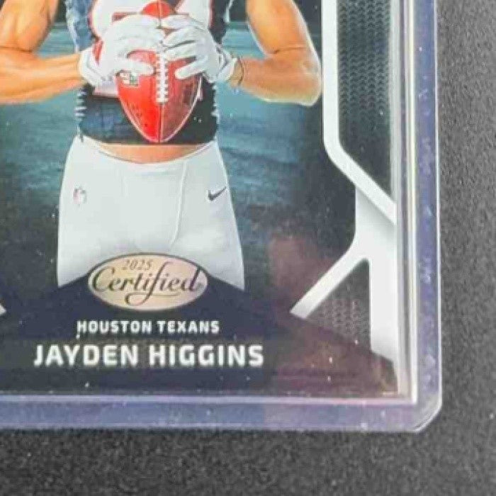 JAYDEN HIGGINS 2025 PANINI CERTIFIED #CRK-JHS ROOKIES RC TEXANS