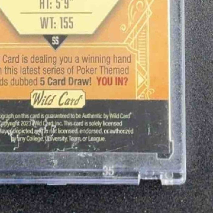 2023 Wild Card 5 Card Draw Auto Manuel Beltre /4