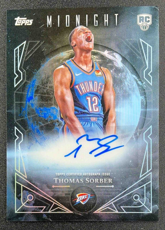 2025 Topps Midnight Thomas Sorber #MSR-TS Sun Rookie Signatures RC Auto