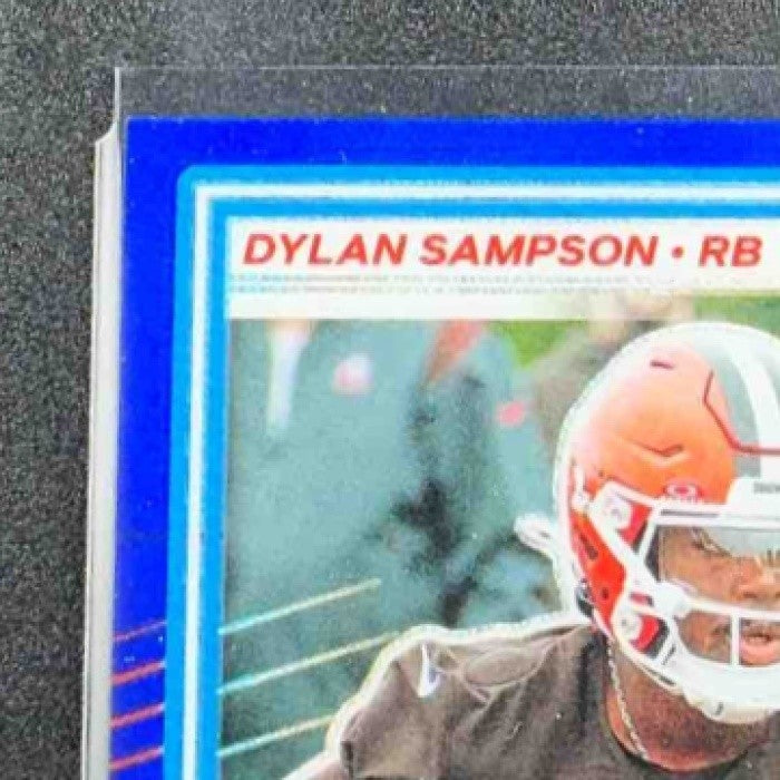 2025 Panini Donruss Optic Dylan Sampson #238 Rated Rookie Blue Hyper Prizm