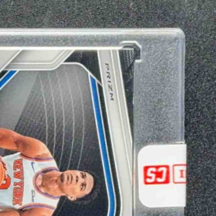 KEVIN MCCULLAR JR. 2024-25 PANINI PRIZM BLACK #246 AUTO SILVER PRIZMS RC KNICKS