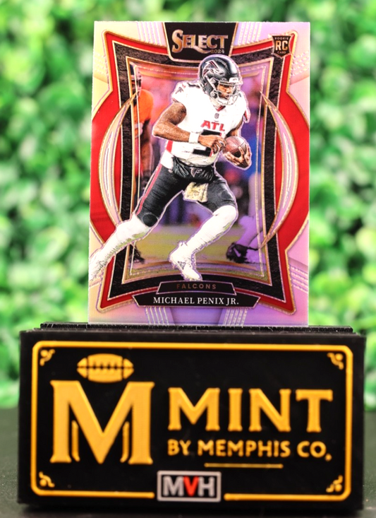 MICHAEL PENIX JR. 2024 SELECT CONCOURSE #80 SILVER PRIZM (RC) FALCONS