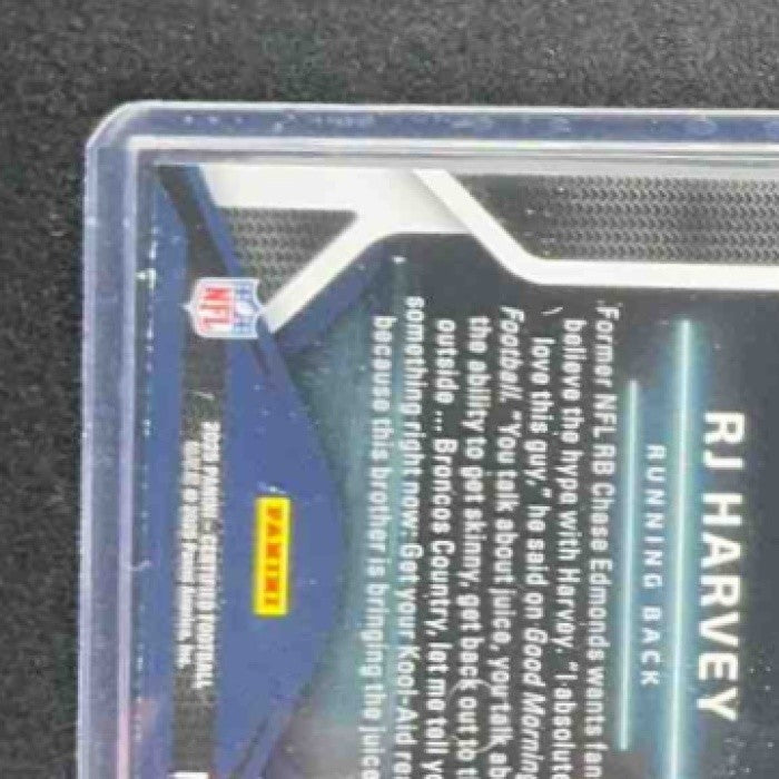 RJ HARVEY 2025 PANINI CERTIFIED #CRK-RHY ROOKIES RC BRONCOS