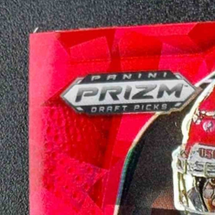 AMON-RA ST. BROWN 2025 PANINI PRIZM DRAFT PICKS #199 RED ICE TROJANS