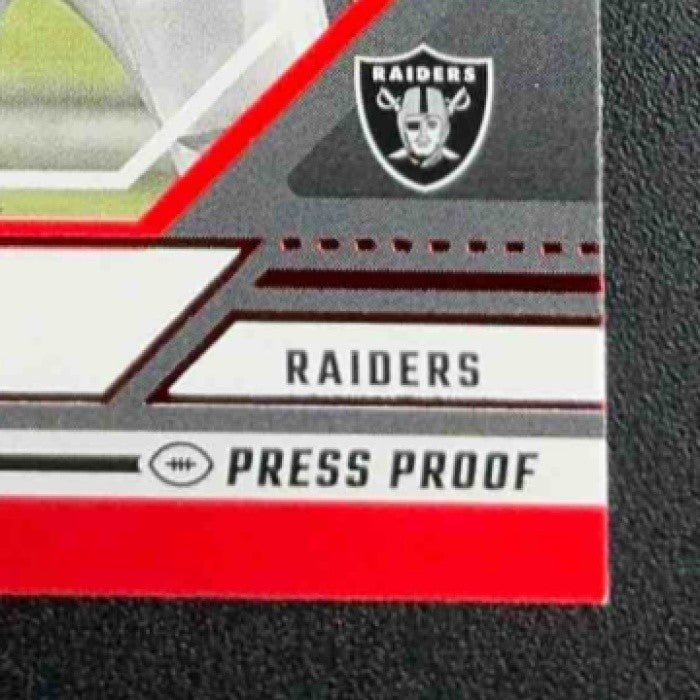 MAXX CROSBY 2024 PANINI DONRUSS #255 PRESS PROOF RED RAIDERS