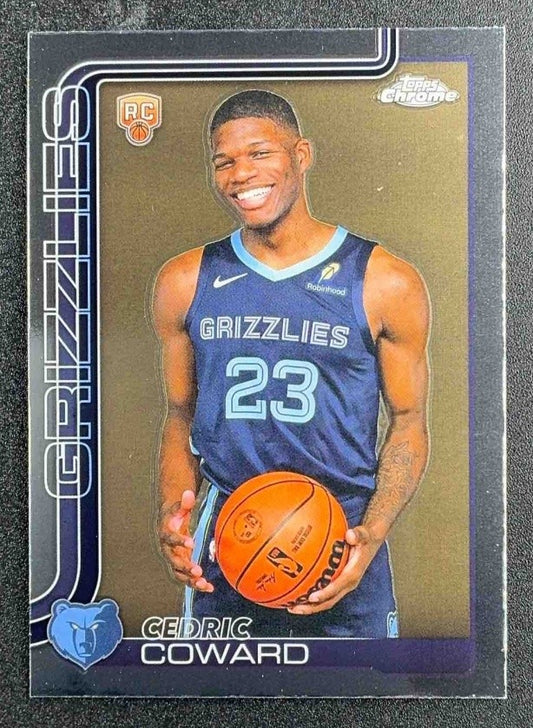 CEDRIC COWARD 2025-26 TOPPS CHROME #261 RC GRIZZLIES