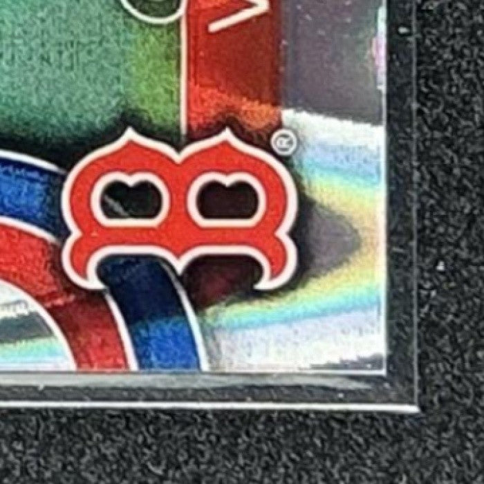 CONNOR WONG 2025 TOPPS CHROME #10 RAYWAVE REFRACTOR RED SOX