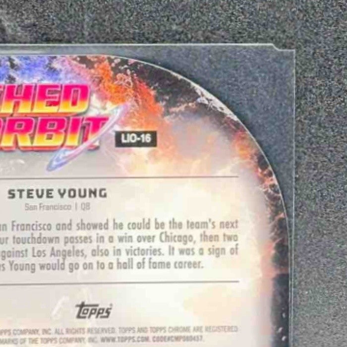 STEVE YOUNG 2024 TOPPS COSMIC CHROME #LIO-16 LAUNCHED INTO ORBIT 49ERS