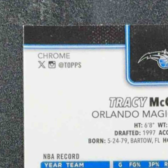 TRACY MCGRADY 2025-26 TOPPS CHROME #245 REFRACTOR MAGIC