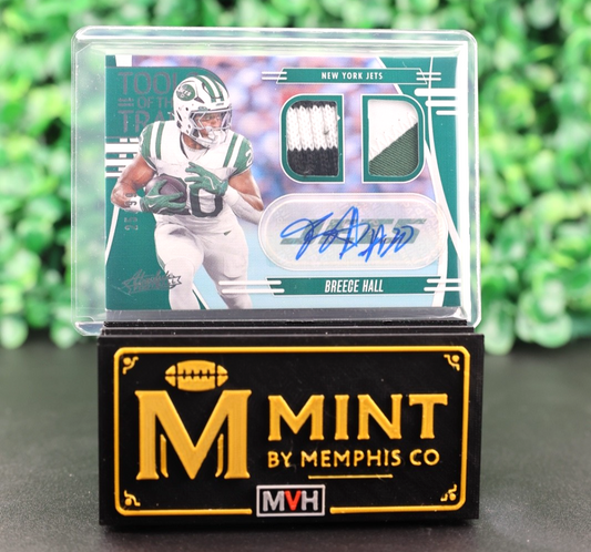 BREECE HALL 2025 PANINI ABSOLUTE AUTO TRI PATCH TOOLS OF THE TRADE /99