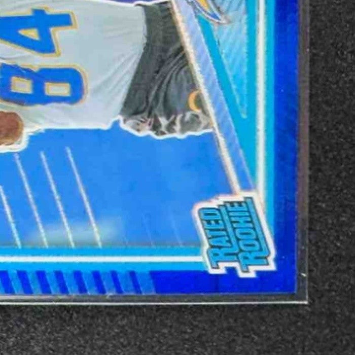 2025 Panini Donruss Optic KeAndre Lambert-Smith Rated Rookie Blue Hyper Prizm