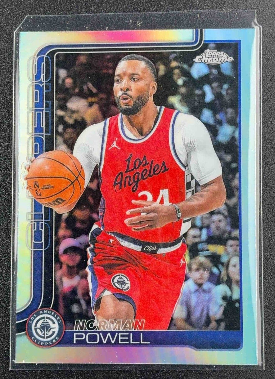 NORMAN POWELL 2025-26 TOPPS CHROME #22 REFRACTOR CLIPPERS