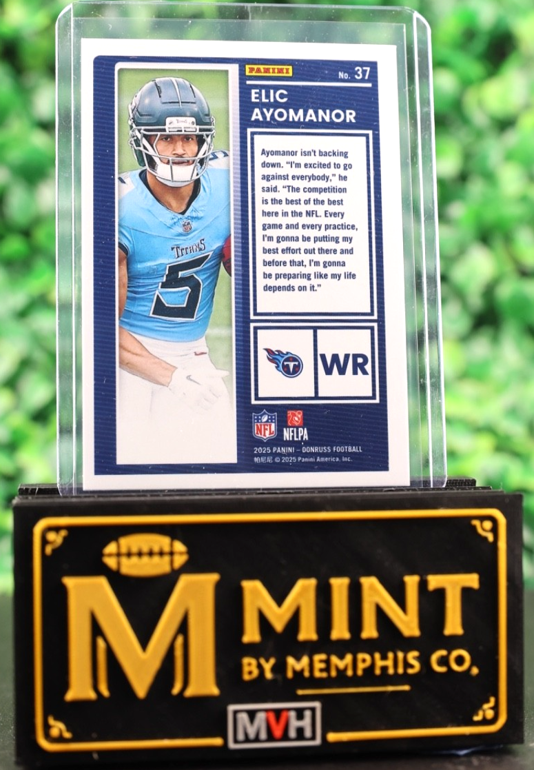 ELIC AYOMANOR 2025 DONRUSS THE ROOKIES #37 RC TITANS