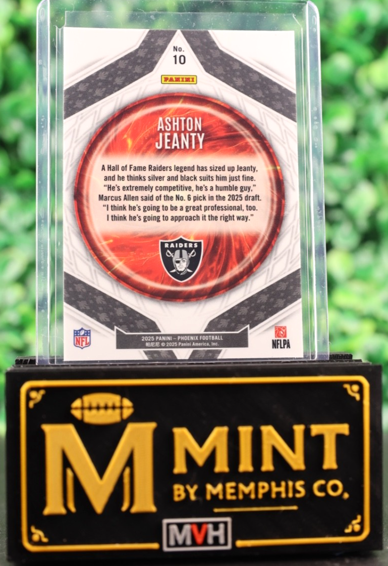 ASHTON JEANTY 2025 PHOENIX PARAGON RC SILVER RAIDERS #10