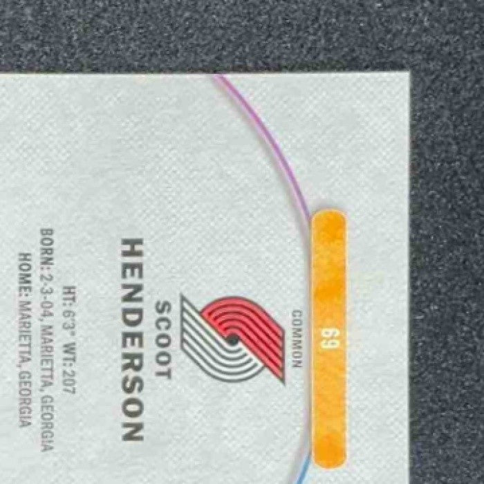 2025 Topps Finest Scoot Henderson #69 Common Oil Spill Refractor