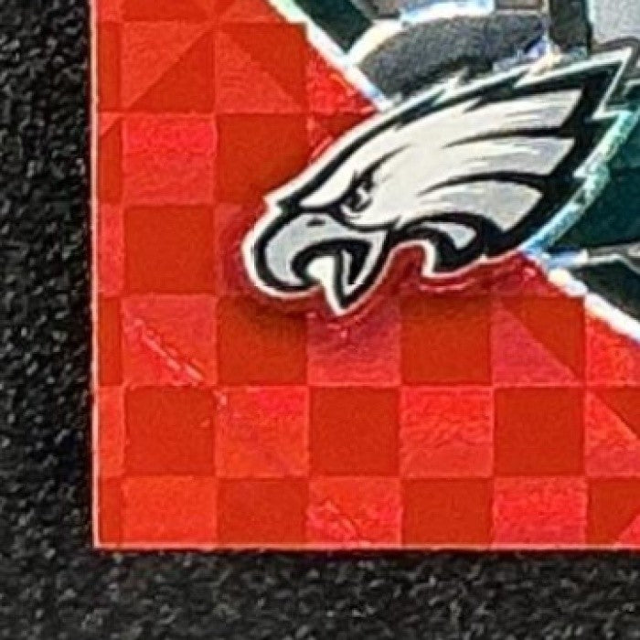 NICK FOLES 2025 PANINI PRIZM BLACK RED POWER EAGLES /75 SB MVP