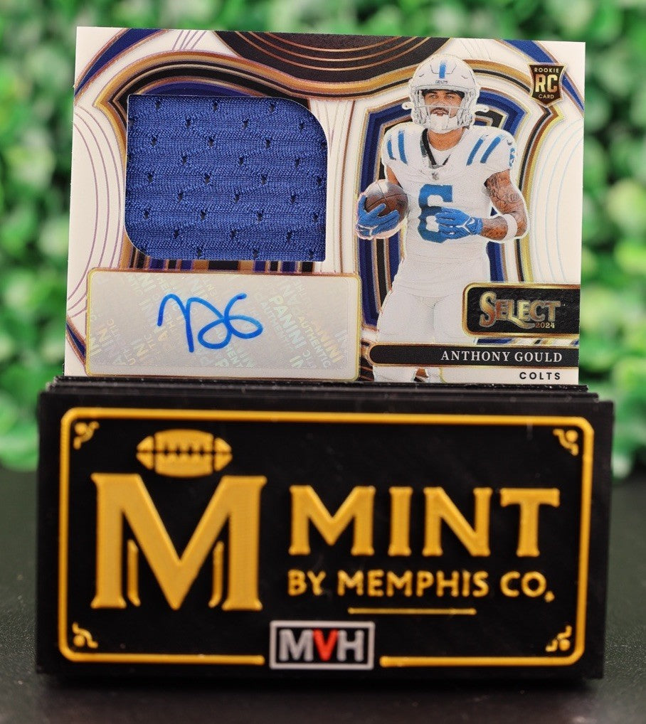 ANTHONY GOULD 2024 SELECT RPA ROOKIE JUMBO PATCH WHITE RC AUTO /75 Colts