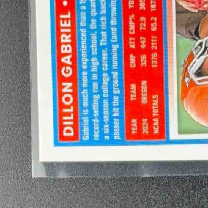 2025 Panini Donruss Optic Dillon Gabriel #263 Rated Rookie Blue Hyper Prizm