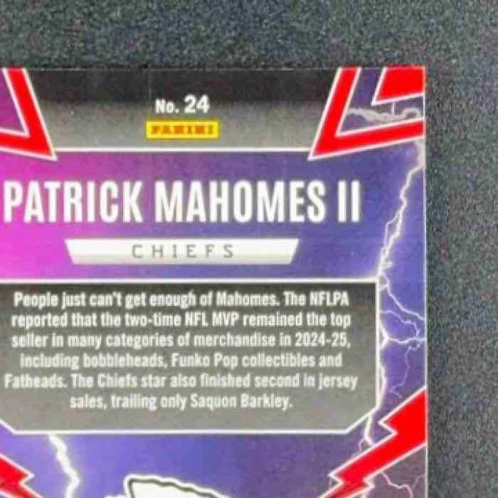 PATRICK MAHOMES II 2025 PANINI PHOENIX #24 THUNDERBIRDS CHIEFS