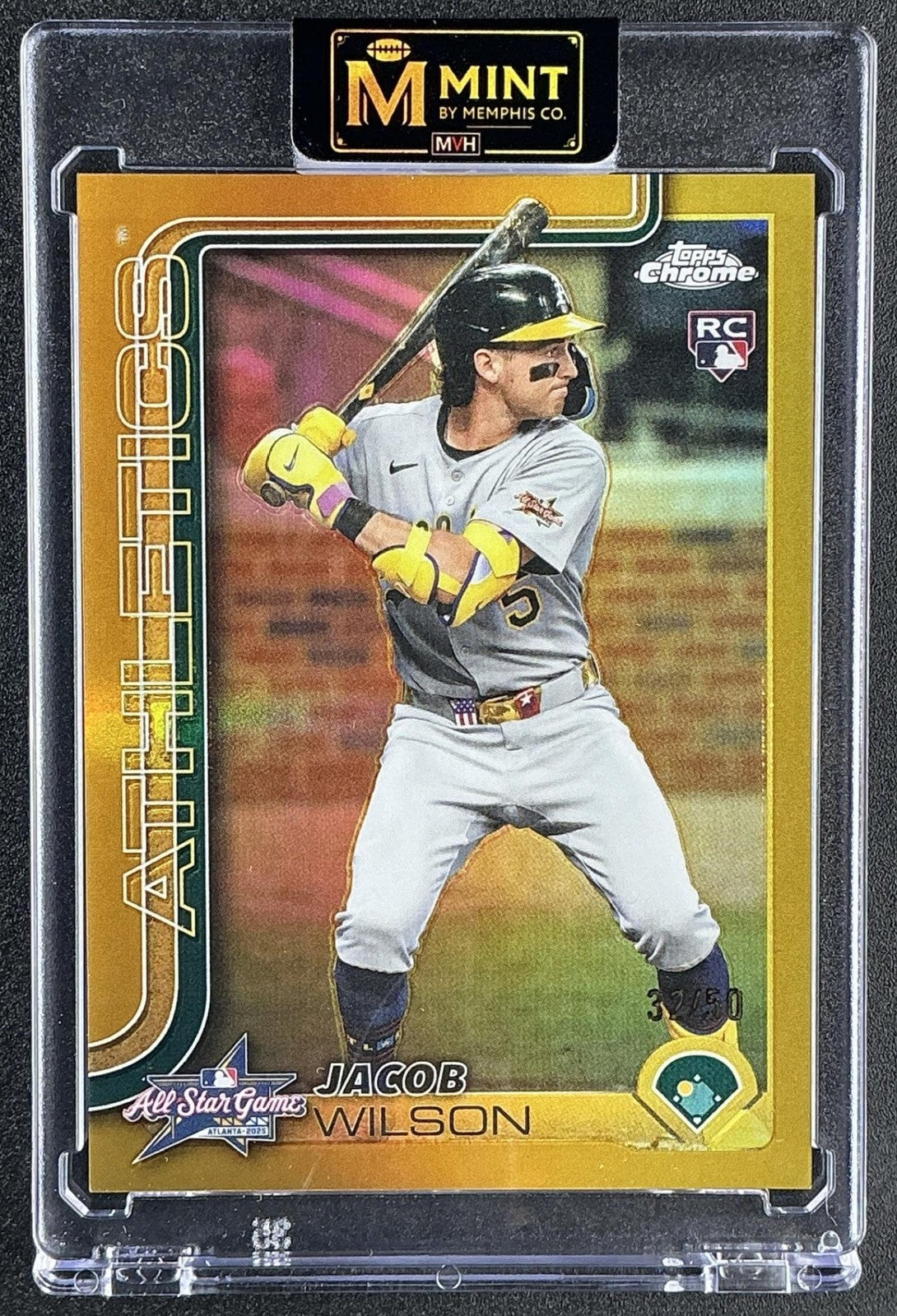 JACOB WILSON 2025 TOPPS CHROME ALL-STAR SSP GOLD REFRACTOR /50 RC