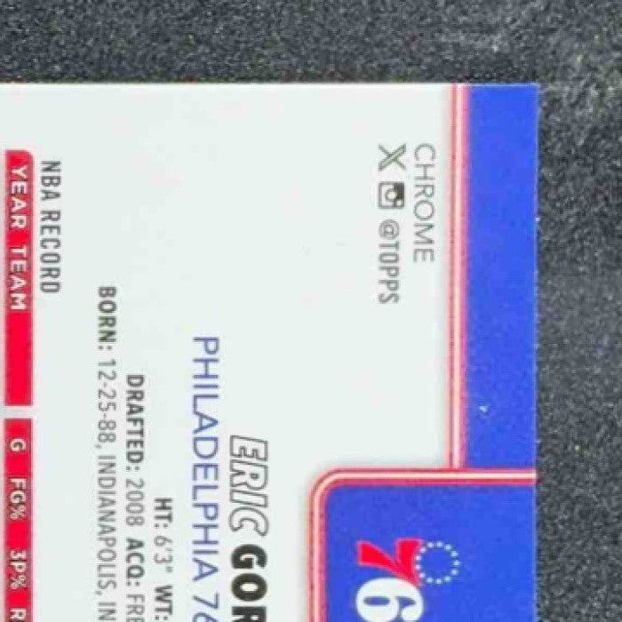 ERIC GORDON 2025-26 TOPPS CHROME #184 MAGENTA REFRACTOR 18/399 76ERS