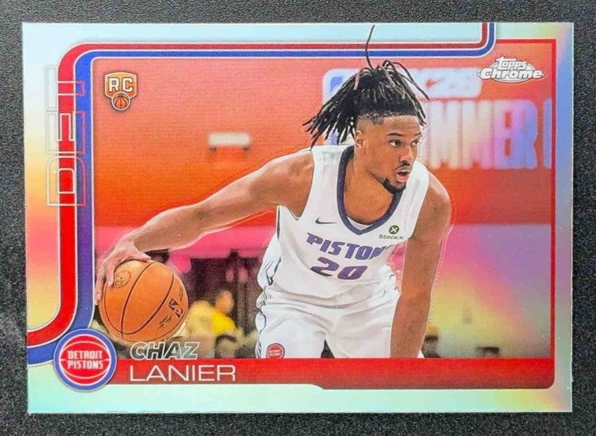 CHAZ LANIER 2025-26 TOPPS CHROME #288 REFRACTOR RC PISTONS