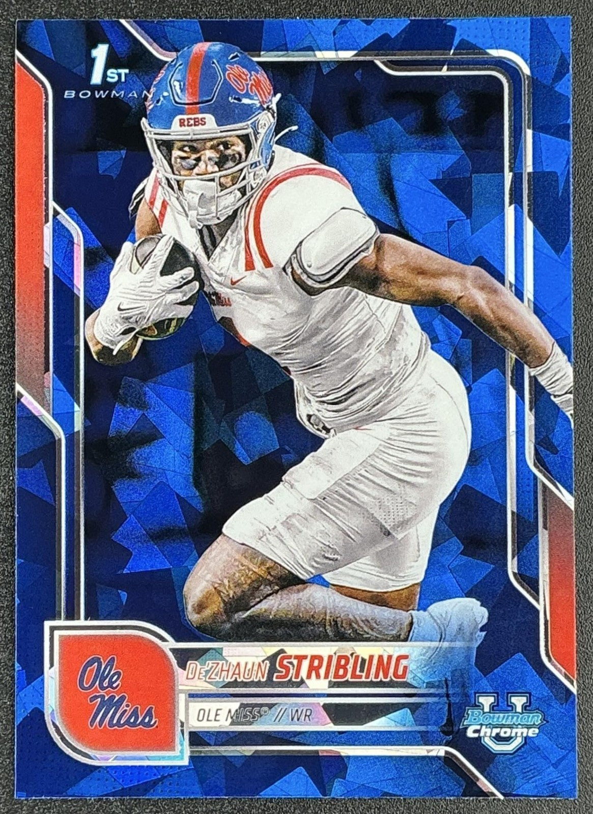 2025 Bowman Chrome University Sapphire De'Zhaun Stribling #182 1st Prospect