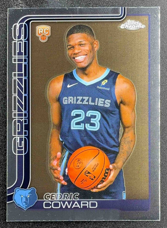 CEDRIC COWARD 2025-26 TOPPS CHROME #261 RC GRIZZLIES