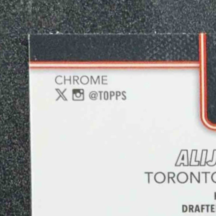 ALIJAH MARTIN 2025-26 TOPPS CHROME #290 X-FRACTOR RC RAPTORS