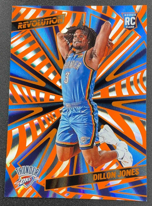 DILLON JONES 2024-25 PANINI REVOLUTION #115 SUNBURST 2/75 RC THUNDER