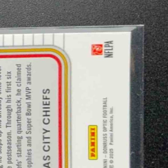 PATRICK MAHOMES II 2025 PANINI DONRUSS OPTIC #6 CAPTAIN IN CHARGE CHIEFS