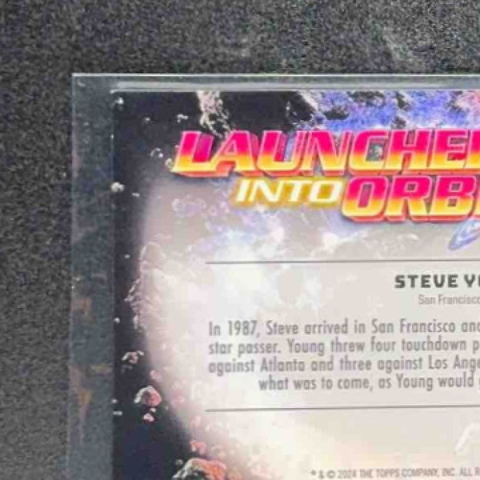 STEVE YOUNG 2024 TOPPS COSMIC CHROME #LIO-16 LAUNCHED INTO ORBIT 49ERS