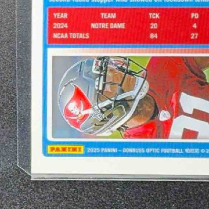 2025 Panini Donruss Optic Benjamin Morrison #236 Rated Rookie Blue Hyper Prizm