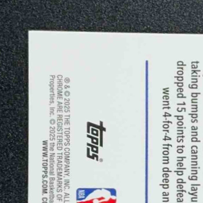 ERIC GORDON 2025-26 TOPPS CHROME #184 MAGENTA REFRACTOR 18/399 76ERS
