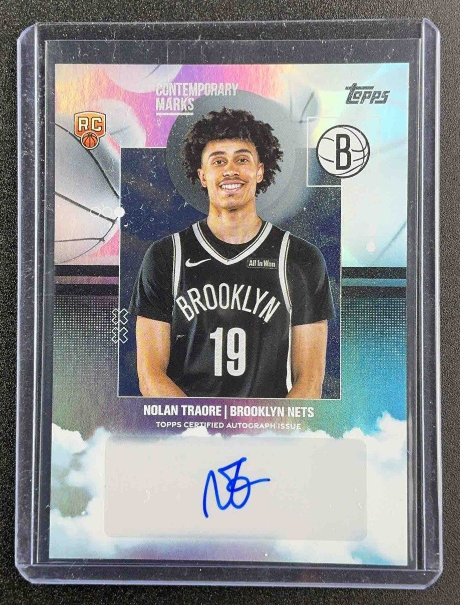 NOLAN TRAORE 2025-26 TOPPS #CM-NT CONTEMPORARY MARKS RC AUTO NETS