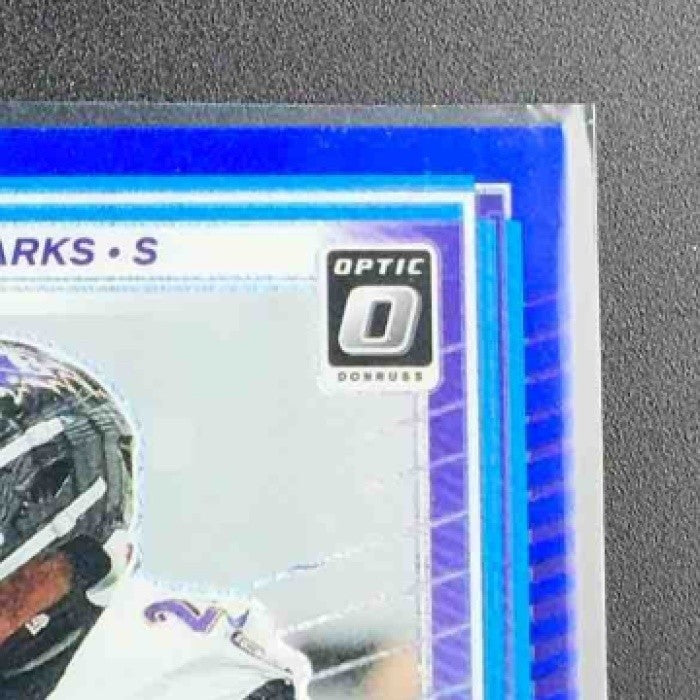 2025 Panini Donruss Optic Malaki Starks #256 Rated Rookie Blue Hyper Prizm