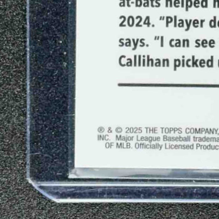 2025 Topps Chrome Update Tyler Callihan #USC156 Gold Geometric Refractor /50 RC
