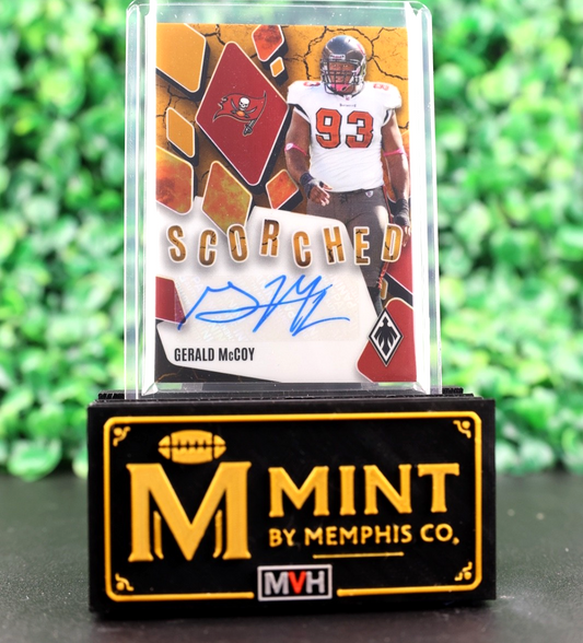 GERALD MCCOY 2025 PHOENIX SCORCHED GOLD AUTO /10 #SCS-GMY BUCS SSP CASE HIT