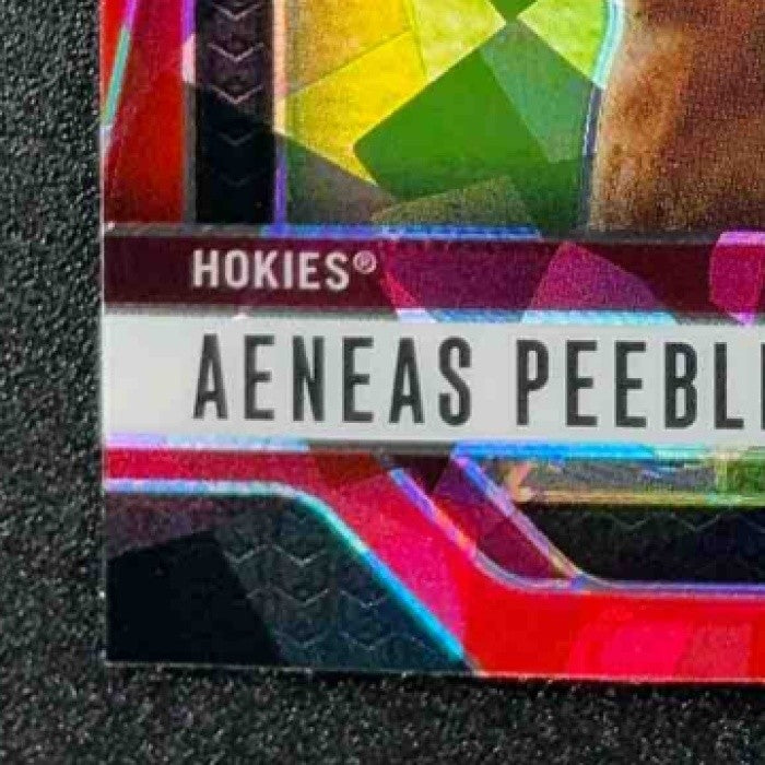 AENEAS PEEBLES 2025 PANINI PRIZM DRAFT PICKS #145 RED ICE RC HOKIES