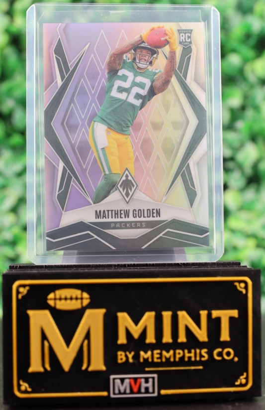 MATTHEW GOLDEN 2025 PANINI PHOENIX ROOKIE SILVER PRIZM #174 GREEN BAY PACKERS RC