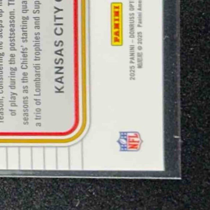 PATRICK MAHOMES II 2025 PANINI DONRUSS OPTIC #6 CAPTAIN IN CHARGE CHIEFS